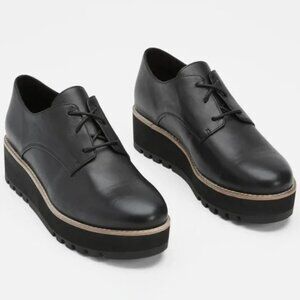 Eileen Fisher Eddy Smooth Leather Platform Oxford